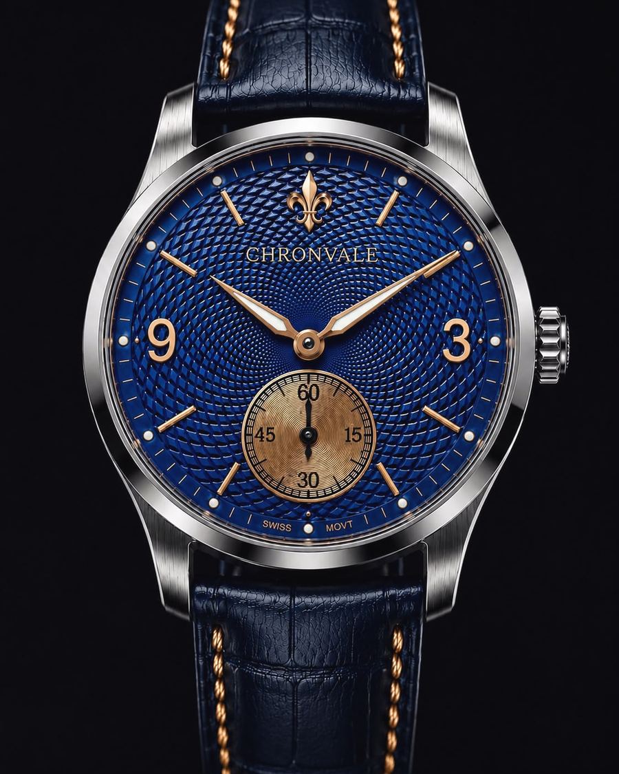 Chronvale Timepieces — ARC Origin, Founder Edition with blue guilloch&eacute; dial