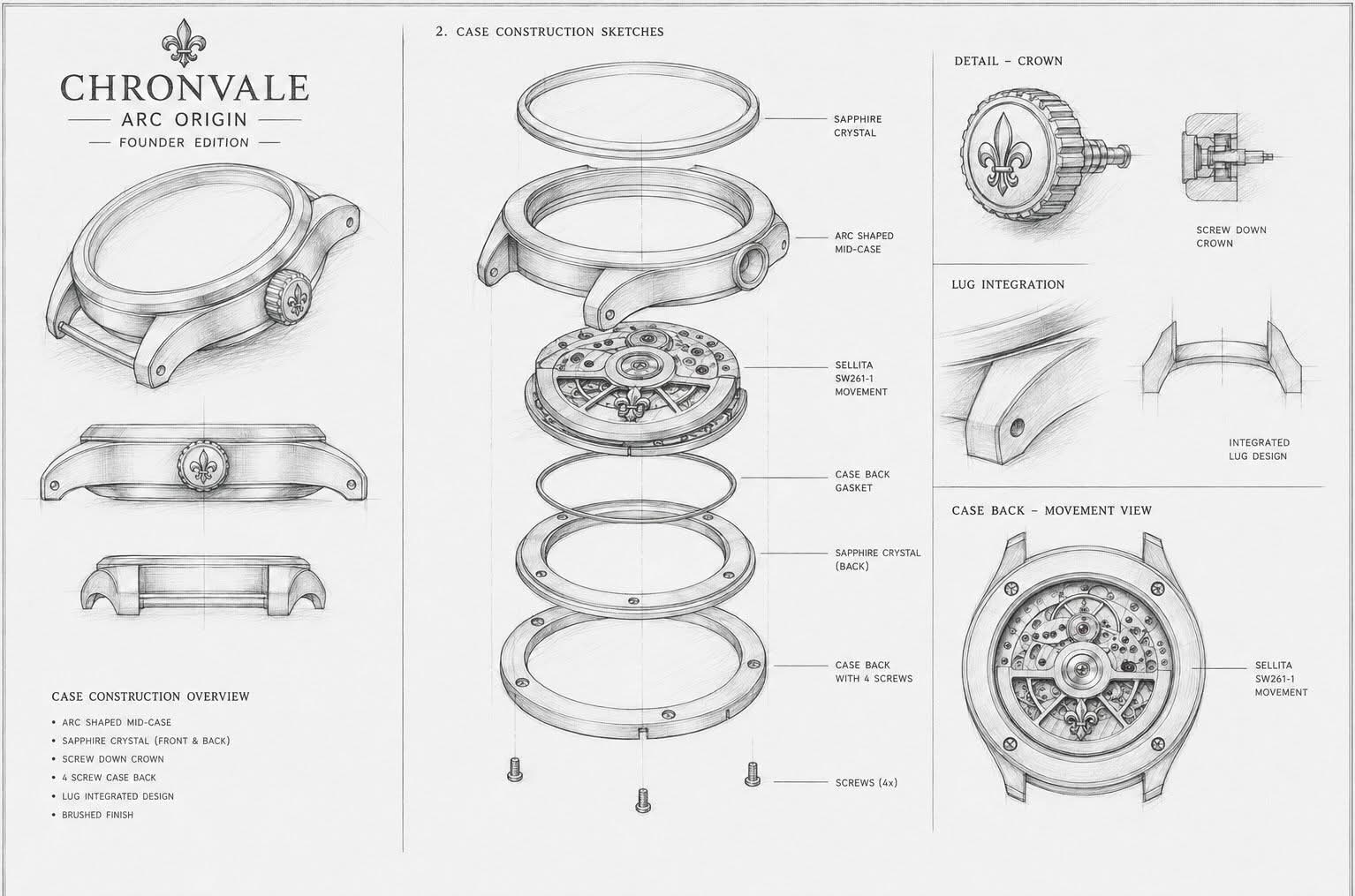 Case construction detail
